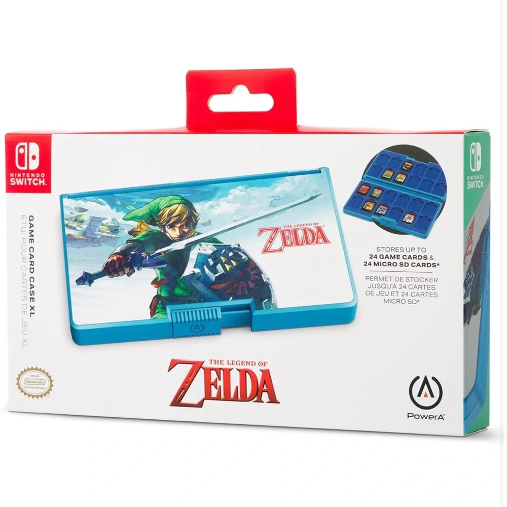PowerA Game Card Case XL for Nintendo Switch - Master Sword Defense